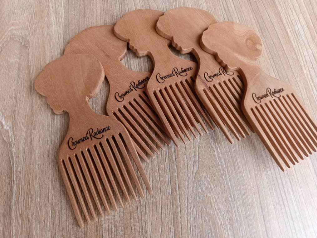 Crowned Afro Comb - Medium